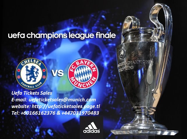 2012 UEFA Champions League Final Tickets (Chelsea vs FC Bayern ticket)